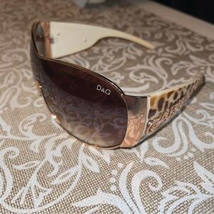 Dolce & Gabbana Vintage 2000’s Animal Print Sunglasses